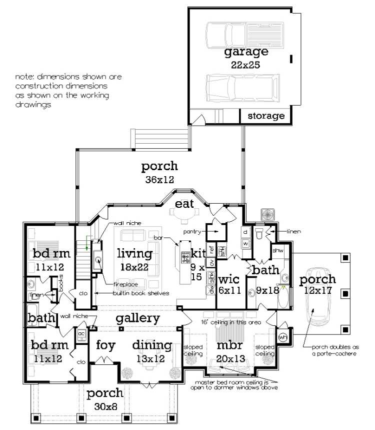 Main Level Floor Plan